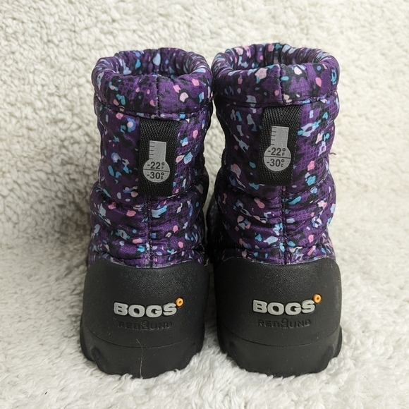Bogs Kids' Purple Multi-Color Snow Boots - Picture 4 of 8